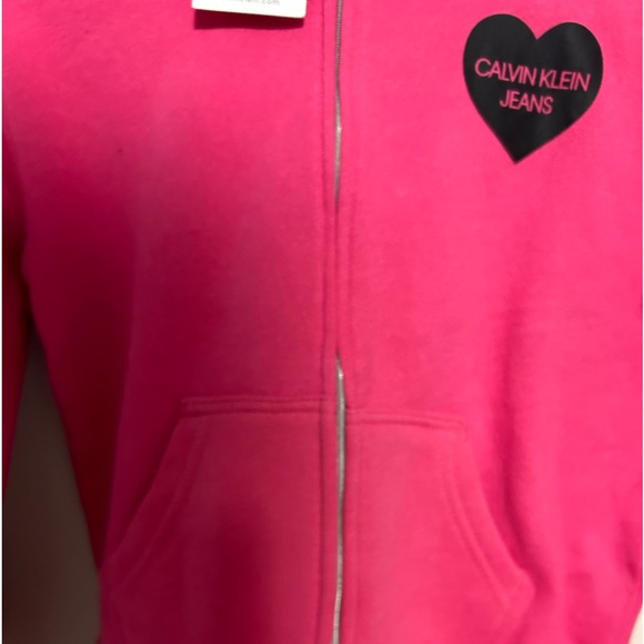 Pink girls CK hoodie - Picture 2 of 4